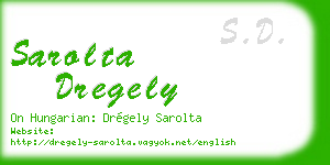sarolta dregely business card